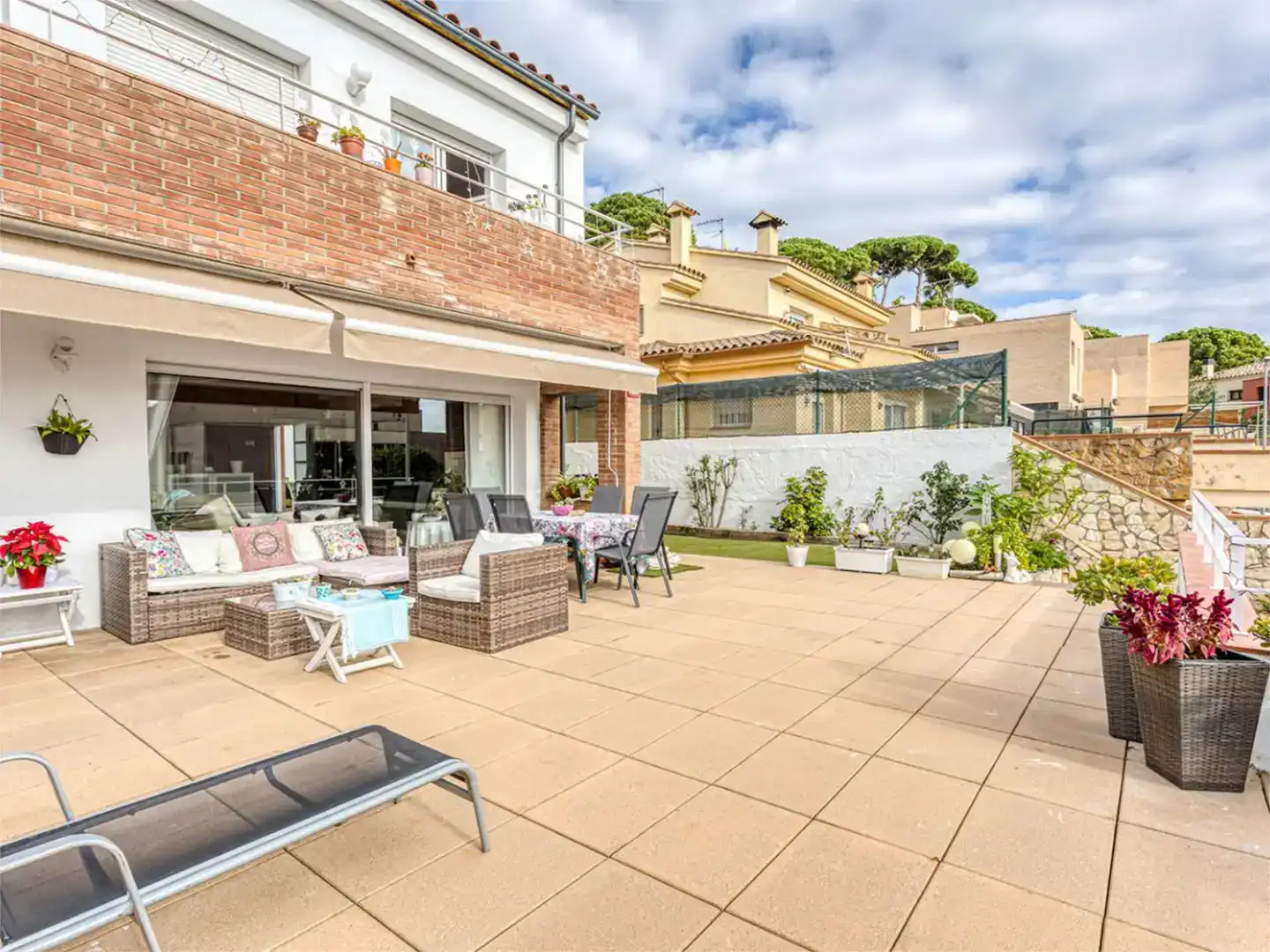 Terrace of Flat for sale in Lloret de Mar  with Air Conditioner, Swimming Pool and Balcony
