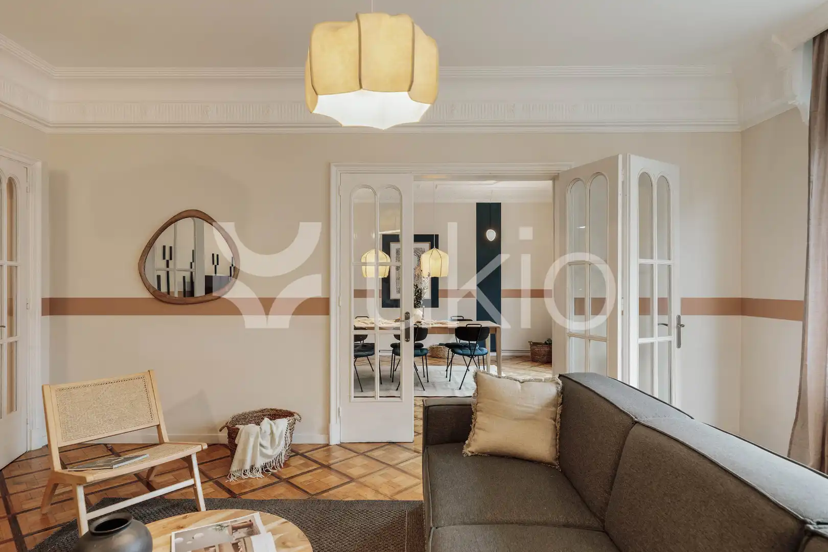 Living room of Apartments for rent in Barcelona  with Air Conditioner, Heating and Furnished