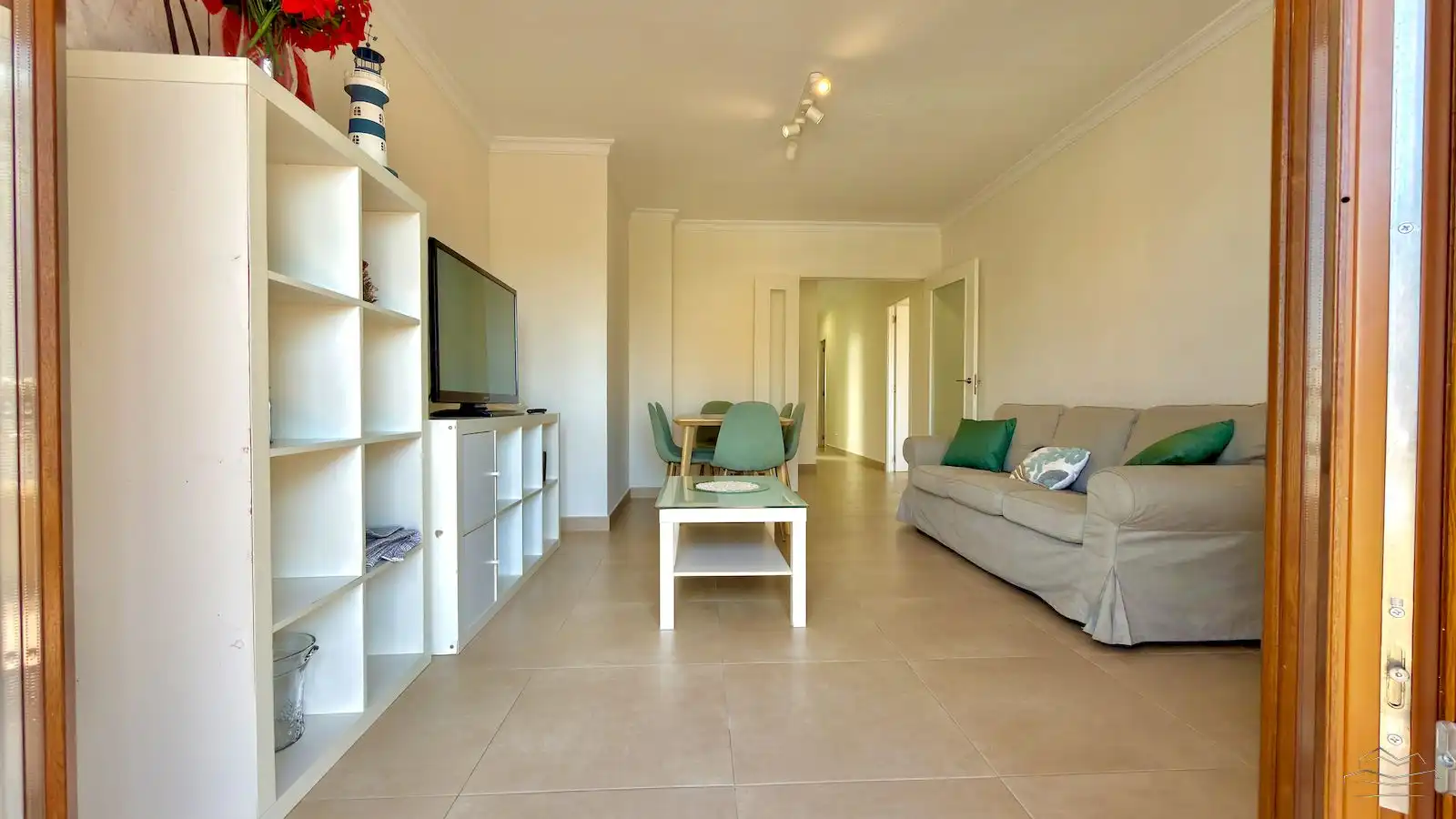 Sala de estar de Apartamento de alquiler en Jávea / Xàbia con Calefacción, Terraza y Piscina