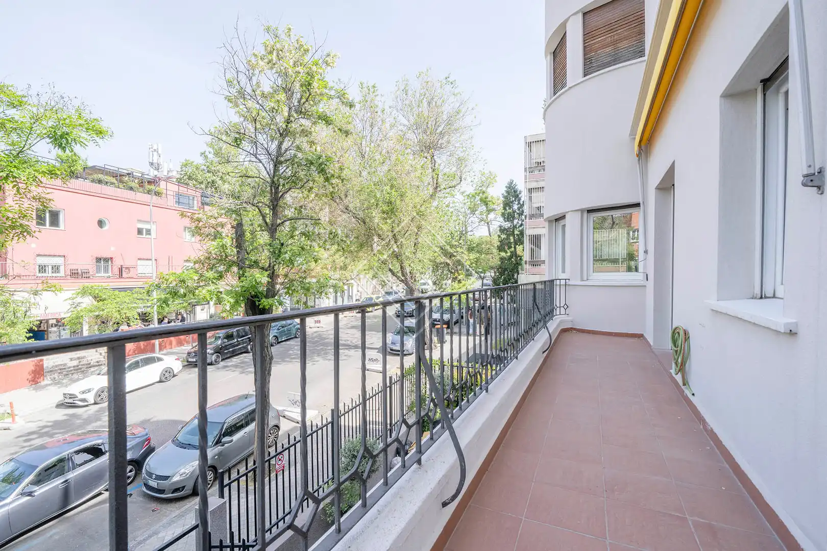 Balcony of Flat for rent in Madrid  with Air Conditioner, Heating and Storage room