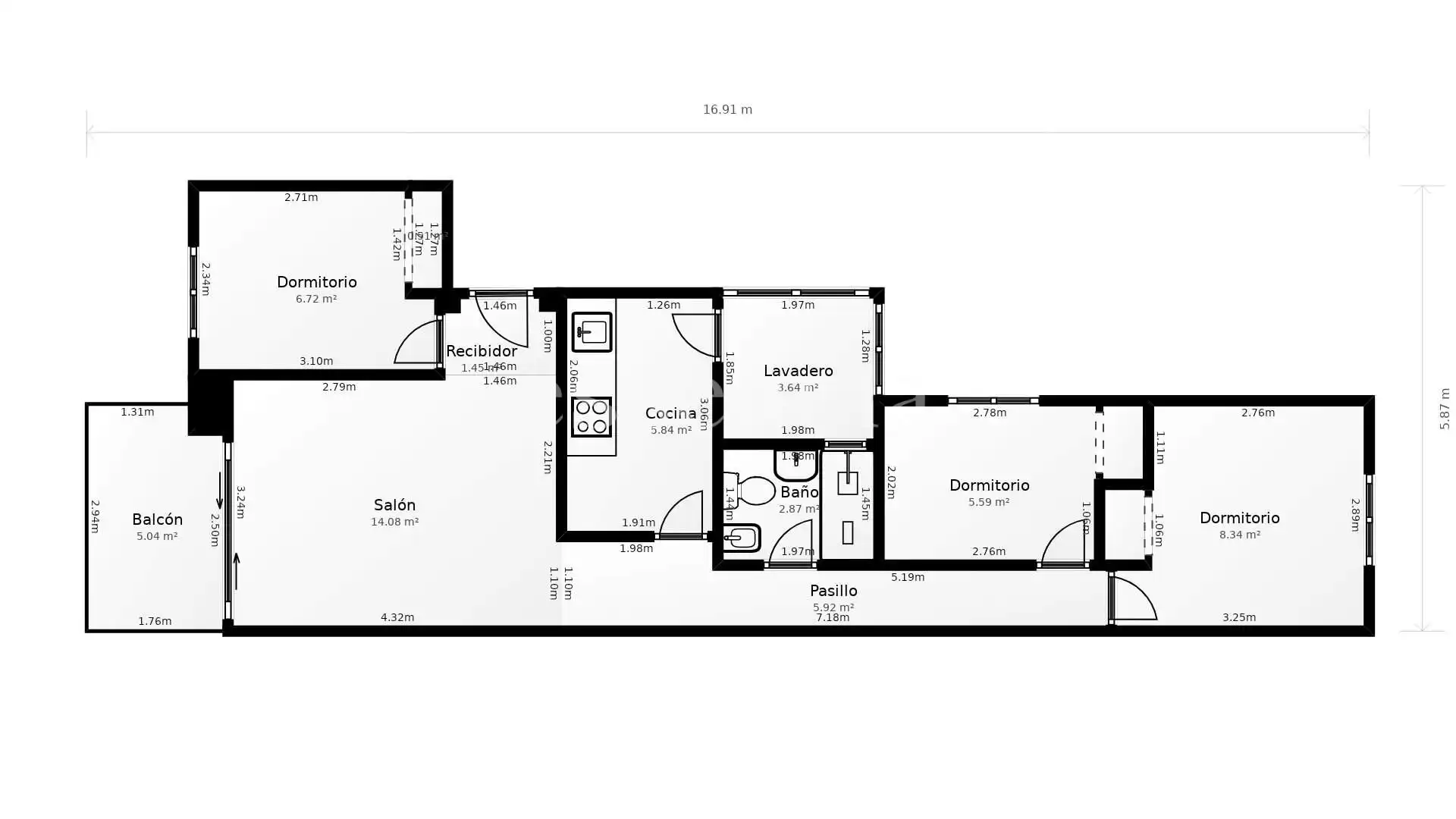 Penthouse with terrace for sale in Playa de Gandia, imagen 69