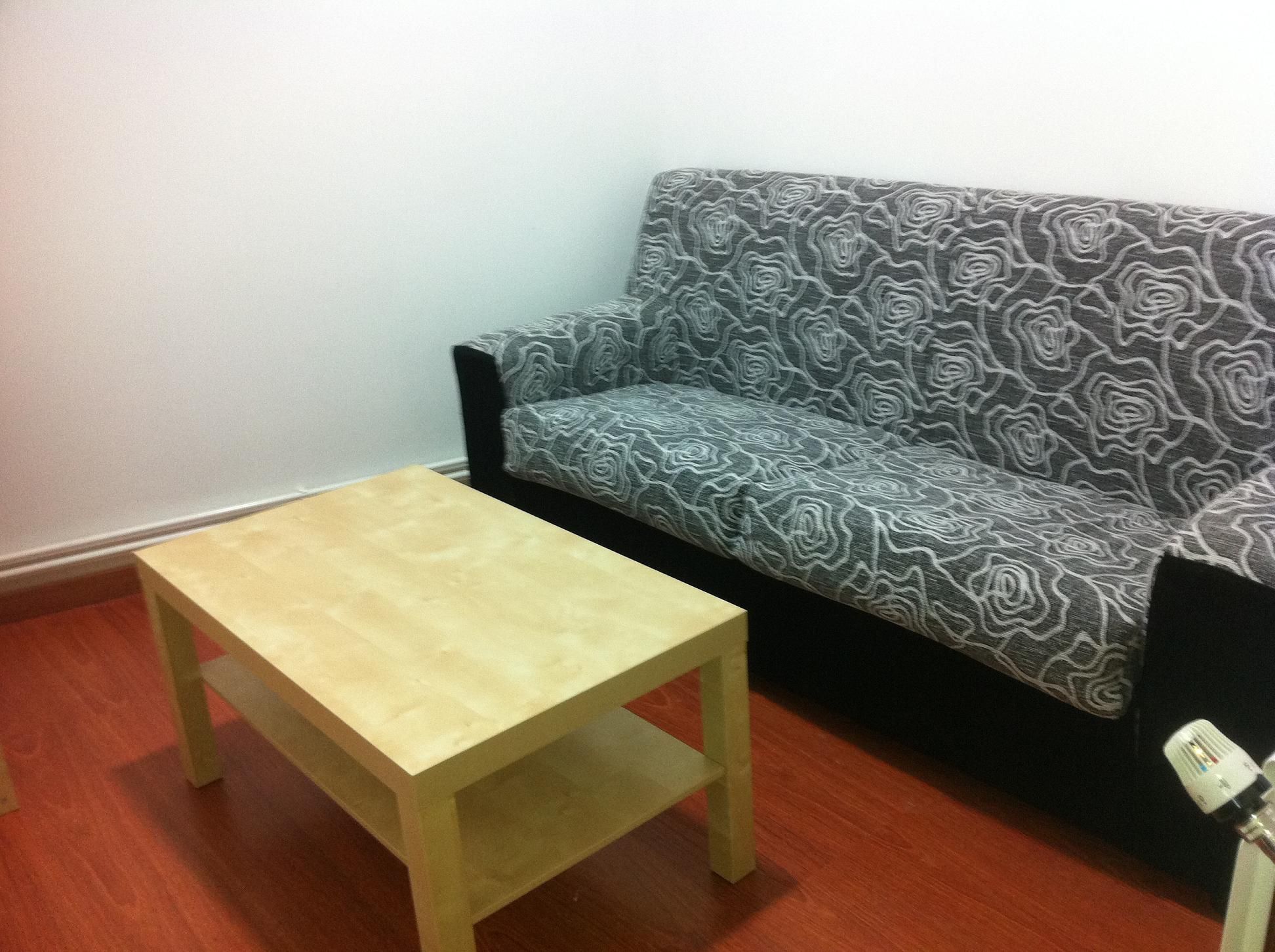 Living room of Flat to rent in Ferrol  with Heating, Parquet flooring and Furnished