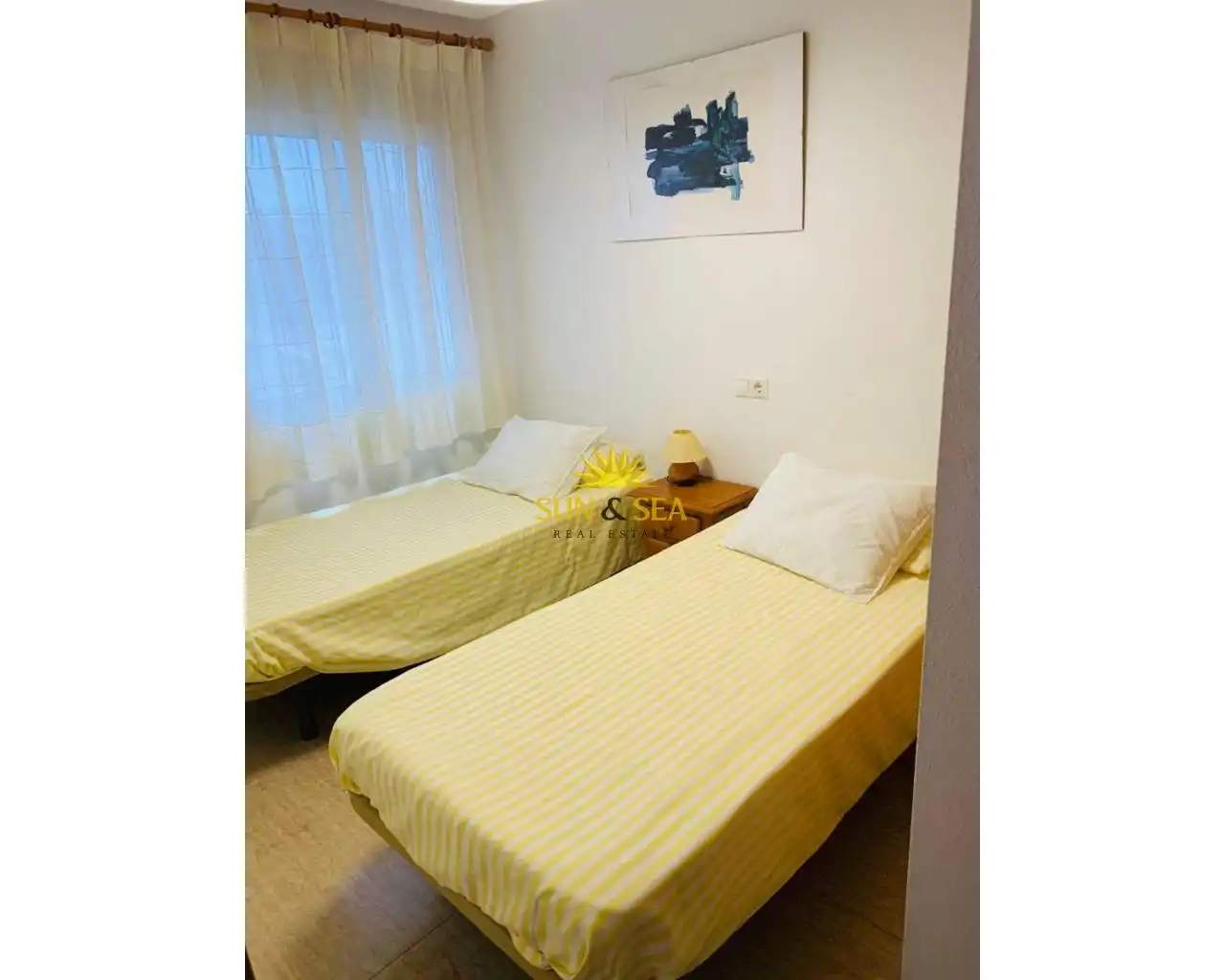 Schlafzimmer von Haus oder Chalet zur Miete in Santa Pola mit Klimaanlage, Heizung und Terrasse