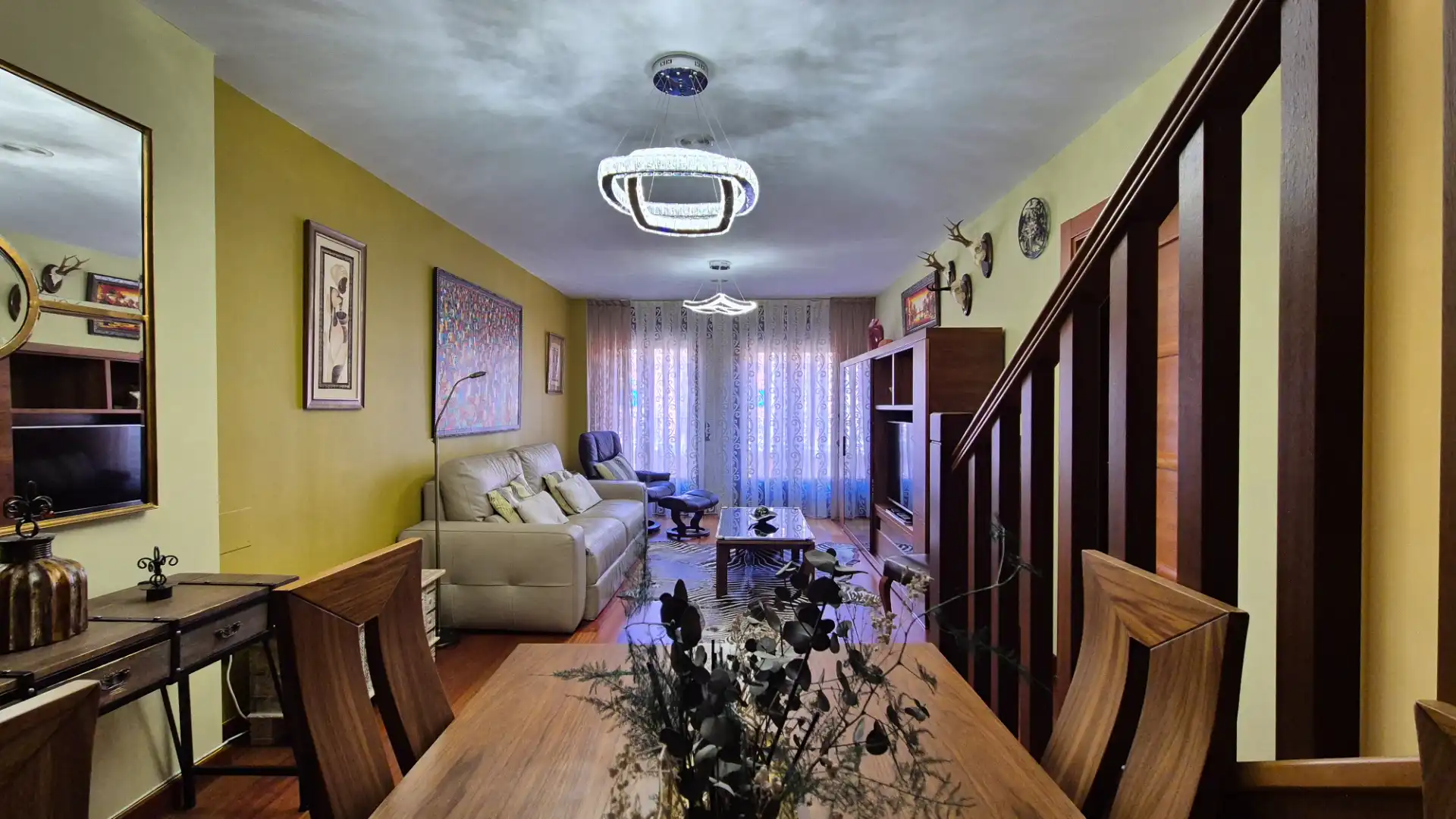 Living room of Duplexes for sale in Palencia  with Heating, Parquet flooring and Storage room