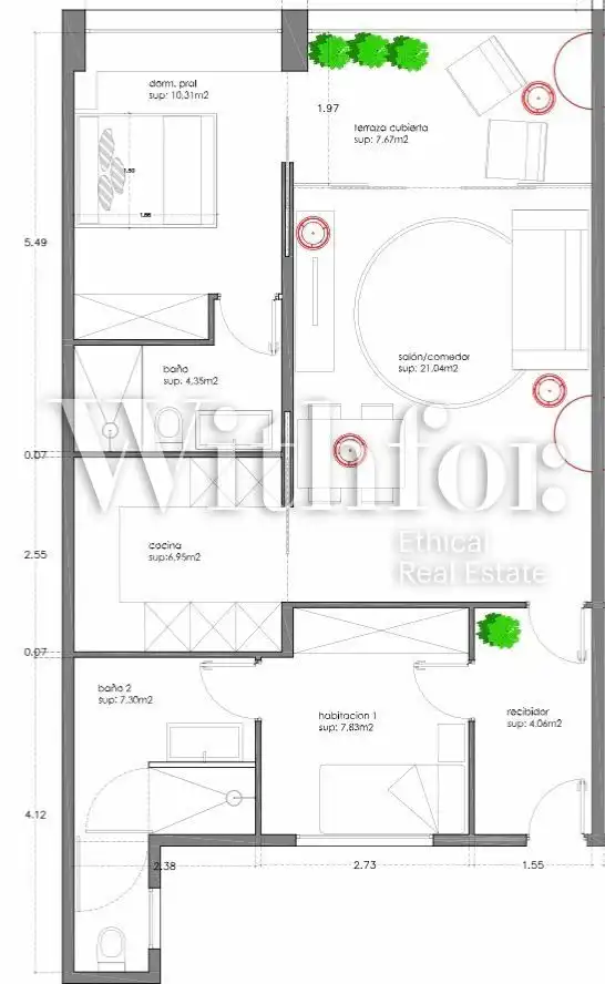 Ático con ascensor en venta en Calle Balmes, imagen 36