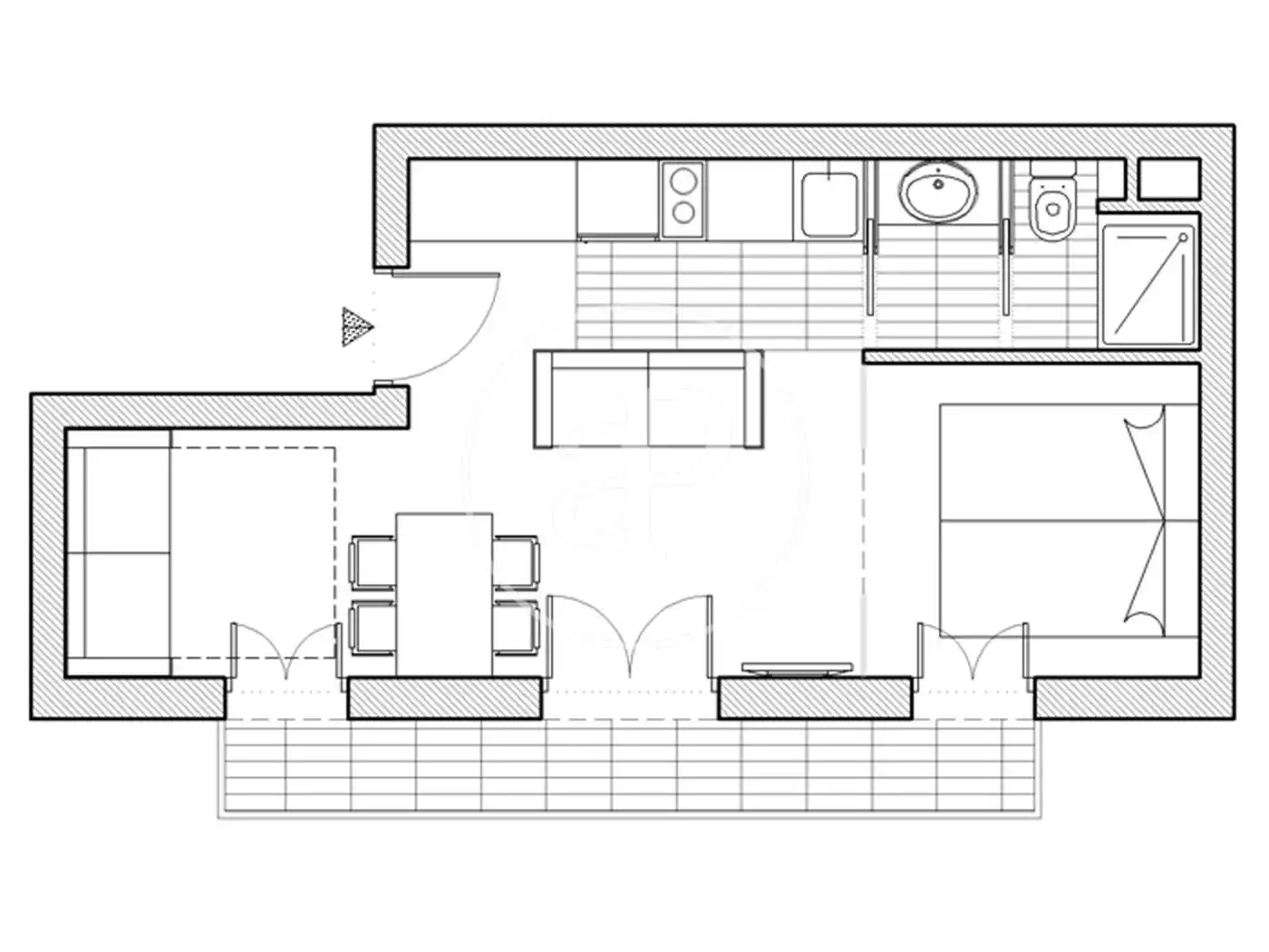 Wohnung zum Verkauf in Barcelona mit Klimaanlage, Heizung und Möbliert