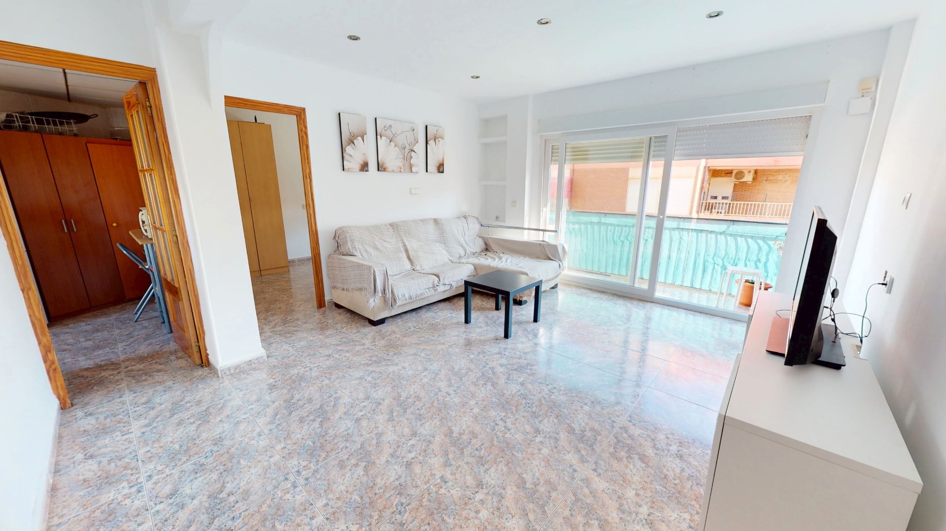 Sala de estar de Piso en venta en El Campello con Terraza, Amueblado y Balcón