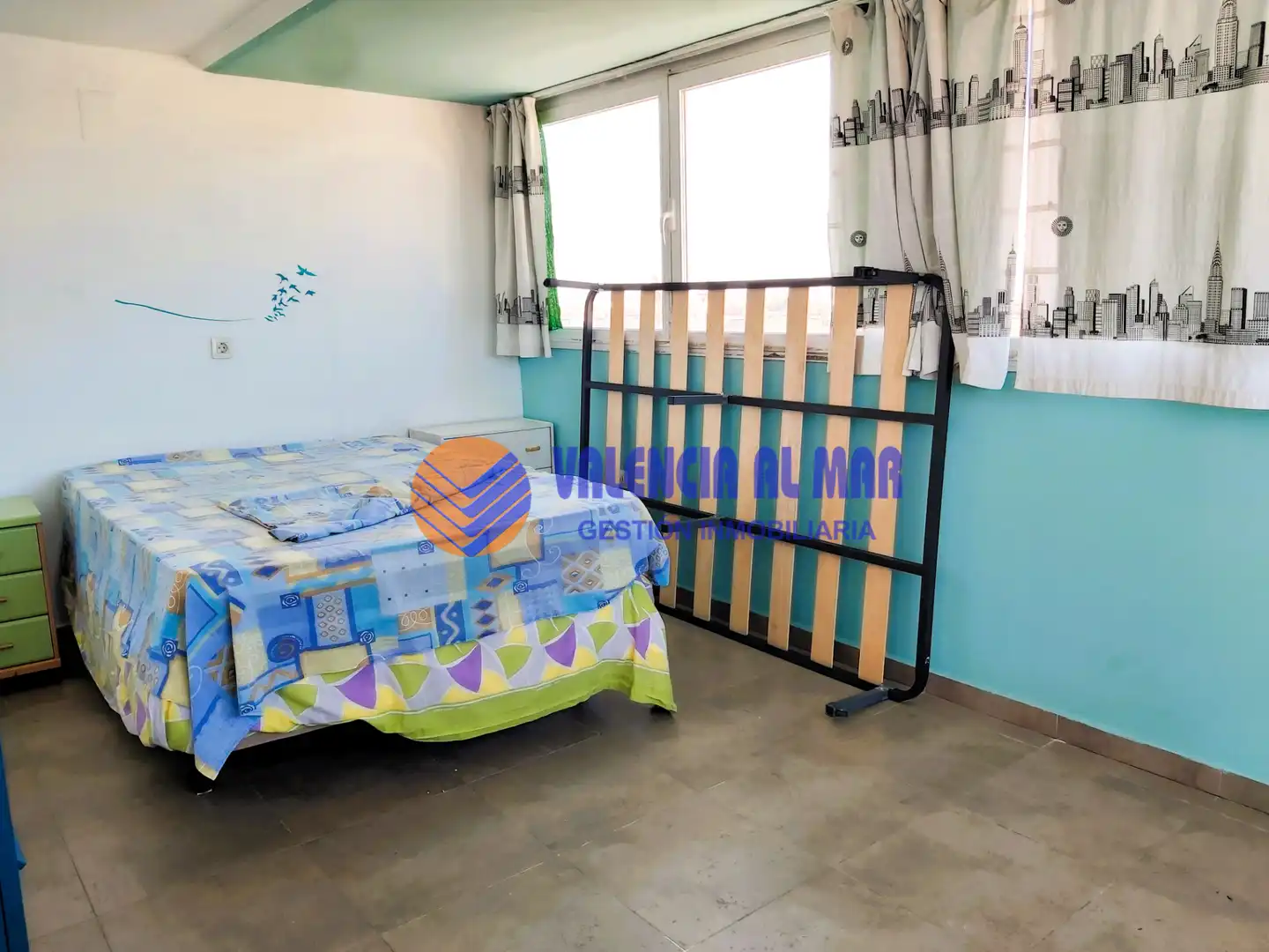 Schlafzimmer von Dachboden zum Verkauf in Valencia mit Klimaanlage, Heizung und Parkett