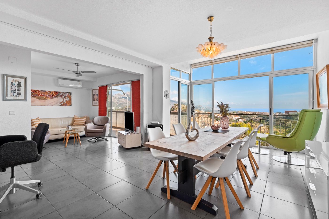 Dining room of Apartment for sale in Polop  with Air Conditioner, Terrace and Swimming Pool