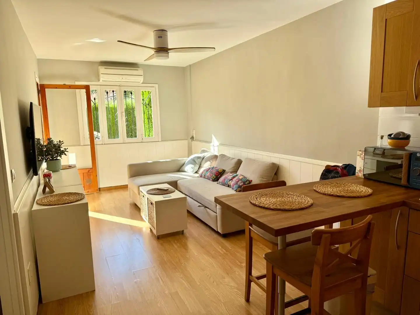 Wohnzimmer von Wohnung zur Miete in San Javier mit Klimaanlage, Heizung und Terrasse