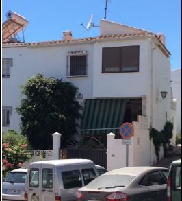 Exterior view of Single-family semi-detached for sale in Nerja  with Air Conditioner and Swimming Pool