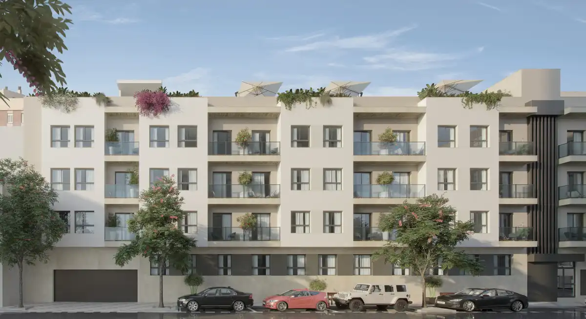 Vista exterior de Planta baja en venta en Málaga con Terraza