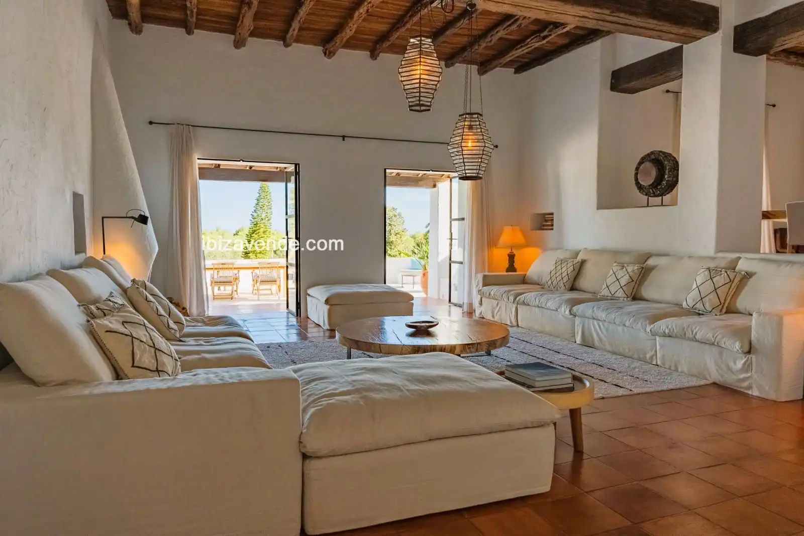 Sala de estar de Casa o chalet en venta en Santa Eulària des Riu con Jardín privado, Terraza y Trastero