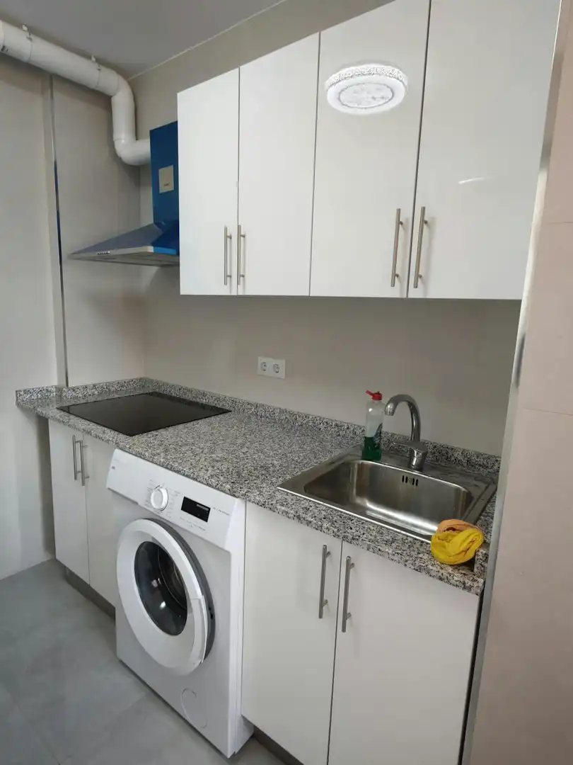 Kitchen of Flat for rent in Madrid  with Air Conditioner, Heating and Furnished