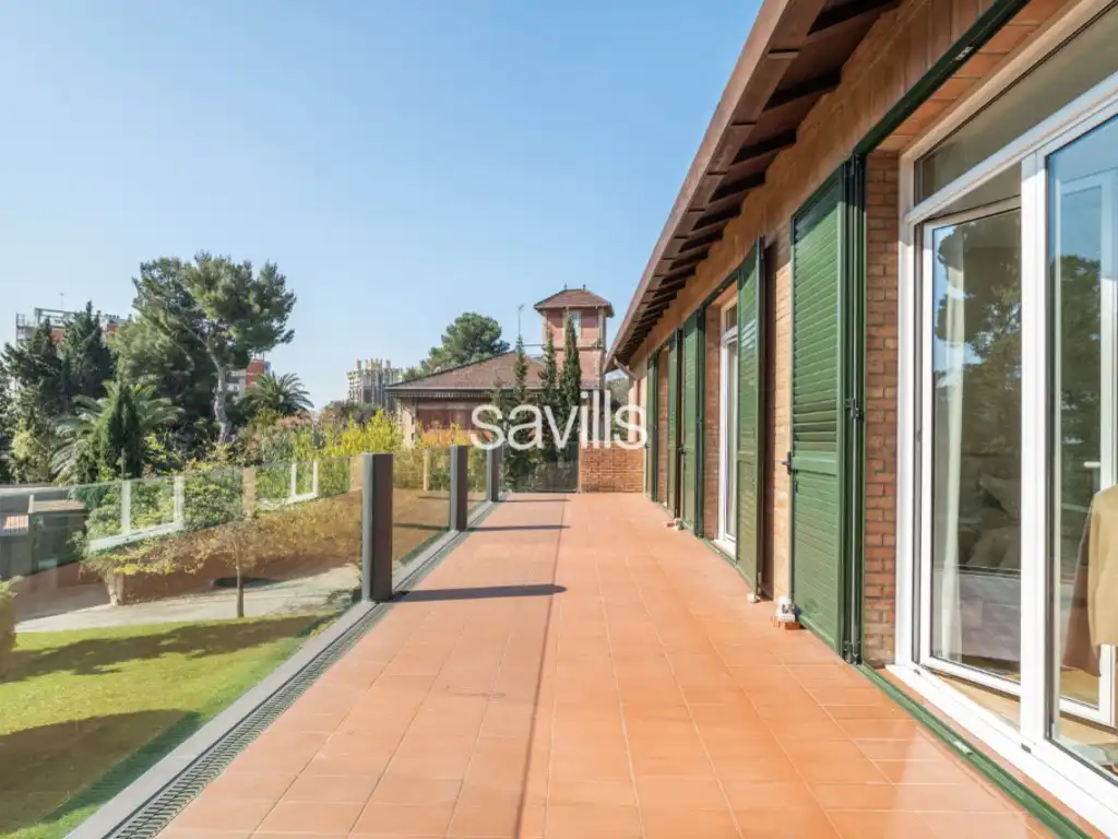 Außenansicht von Haus oder Chalet zur Miete in Esplugues de Llobregat mit Privatgarten, Terrasse und Schwimmbad