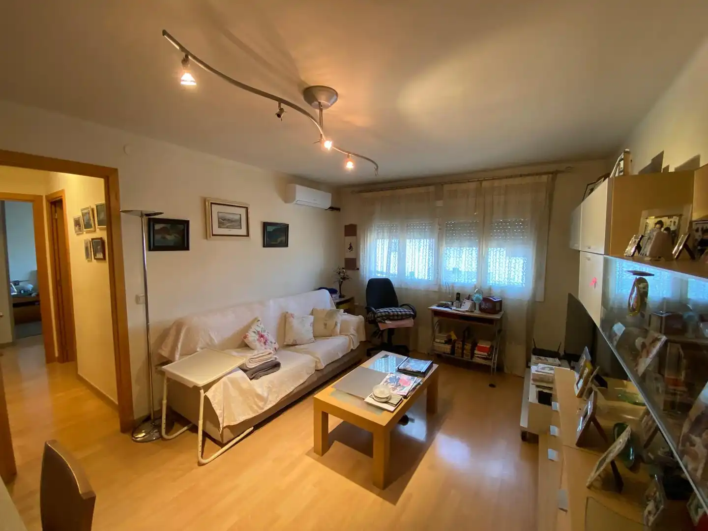 Sala de estar de Piso en venta en Lleida con Aire acondicionado, Calefacción y Parquet