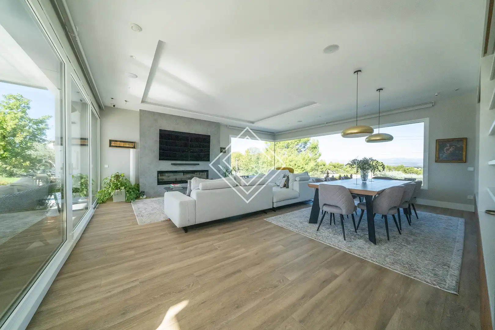 Sala d'estar de Casa o xalet de lloguer en Villaviciosa de Odón amb Aire condicionat, Calefacció i Jardí privat