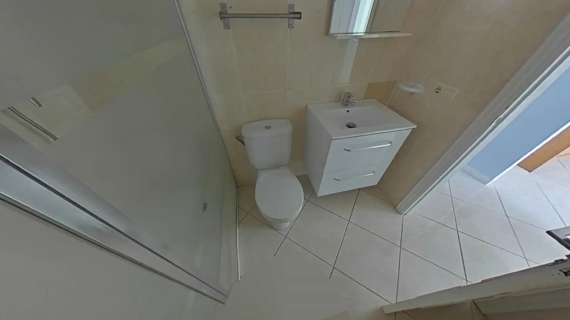 Baño de Apartamento en venta en Peñíscola / Peníscola con Aire acondicionado, Terraza y Alarma