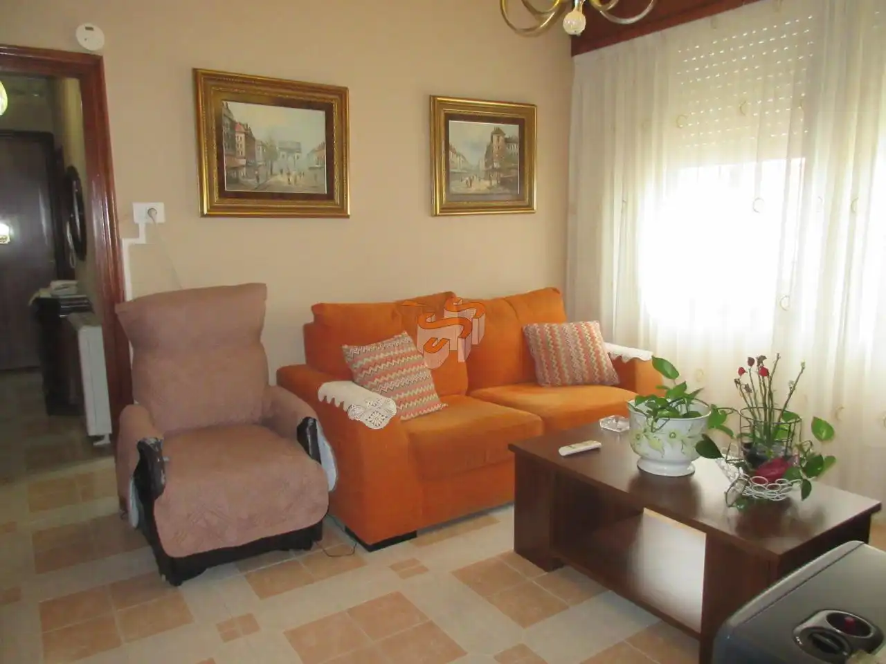 Living room of Flat for sale in Ferrol  with Heating and Furnished