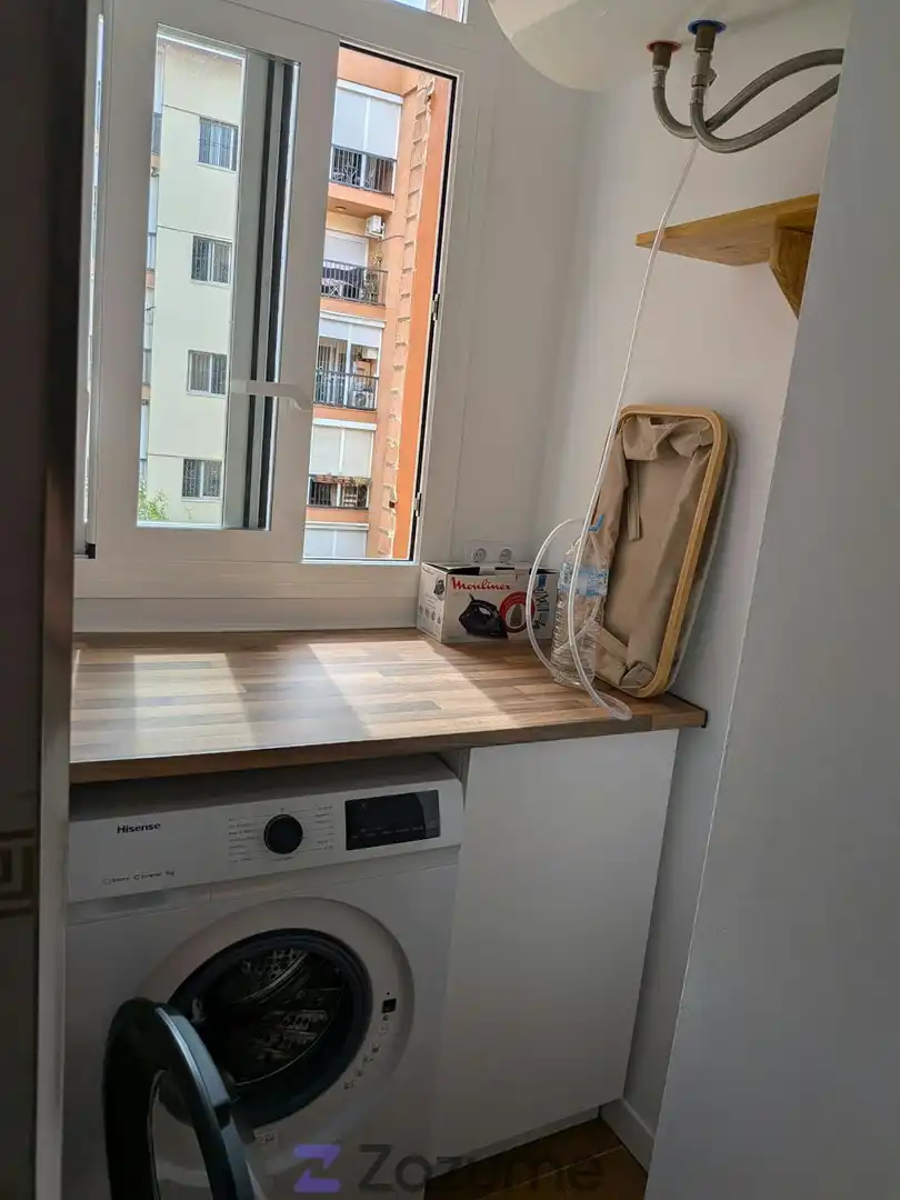 Cuina de Pis de lloguer en Sevilla amb Aire condicionat, Calefacció i Parquet