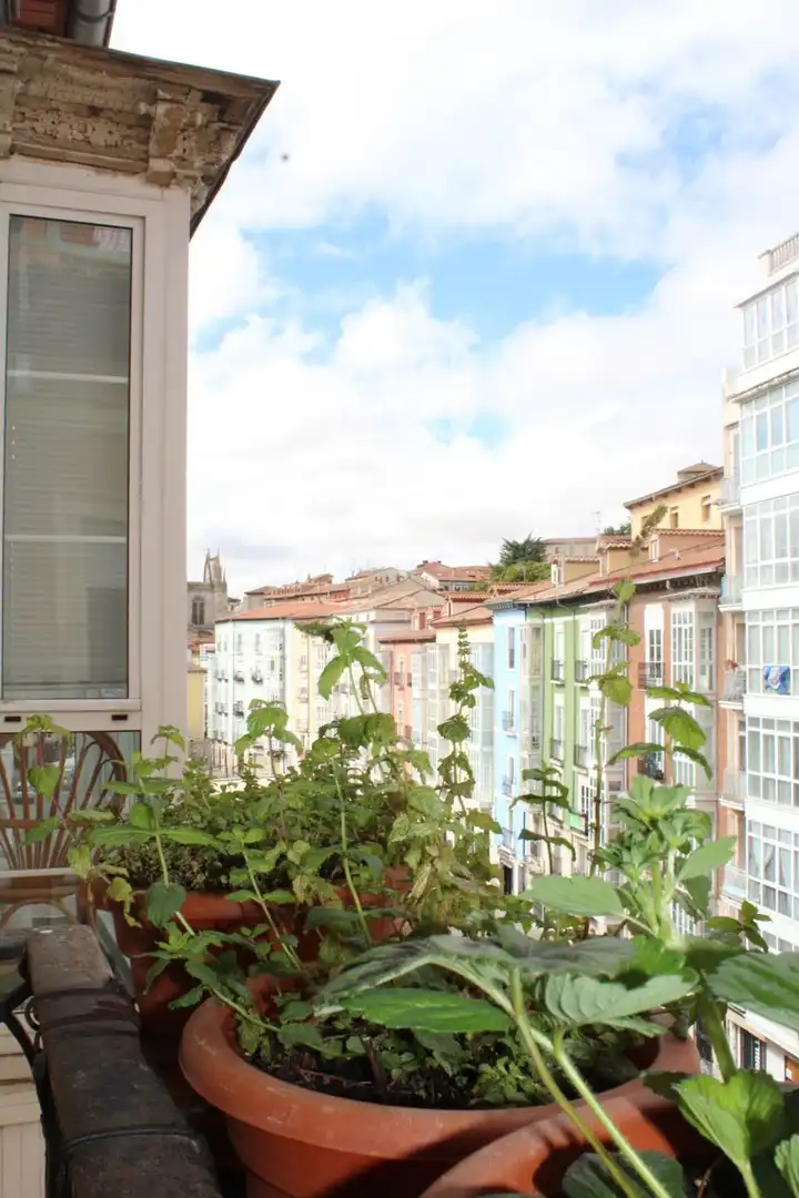 Balcony of Flat for sale in Burgos  with Heating, Terrace and Storage room