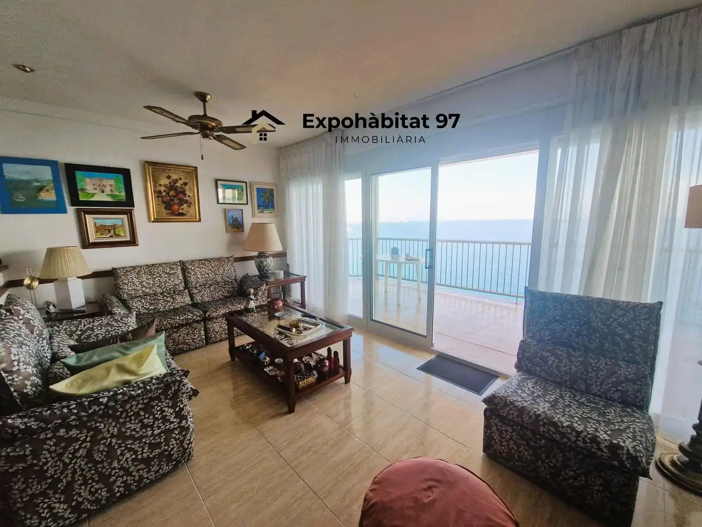 Sala de estar de Apartamento en venta en Salou con Calefacción, Terraza y Amueblado