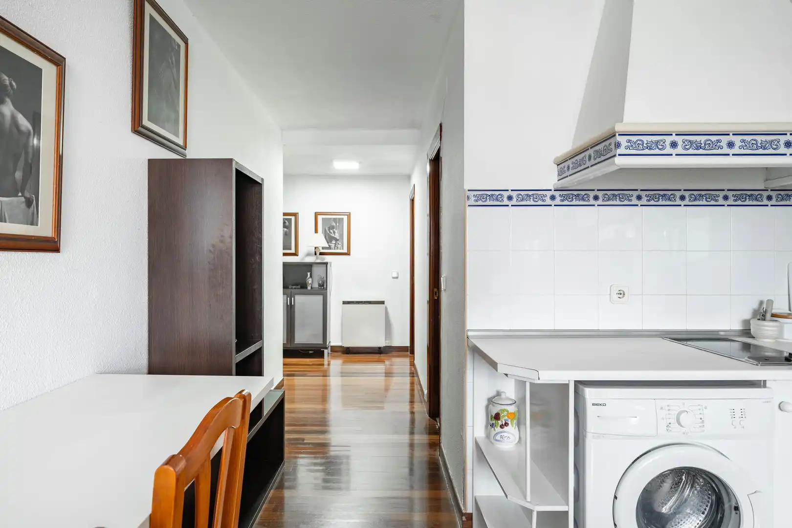 Küche von Wohnung zur Miete in Santander mit Heizung, Parkett und Möbliert
