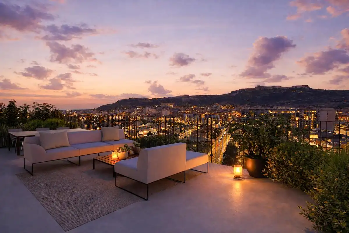 Terraza de Ático en venta en Sagunto / Sagunt con Aire acondicionado, Calefacción y Jardín privado