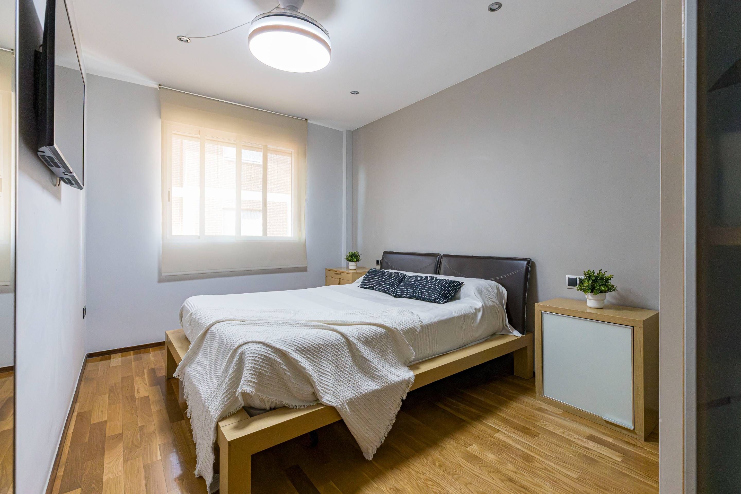 Bedroom of Flat for sale in  Murcia Capital  with Air Conditioner, Heating and Parquet flooring