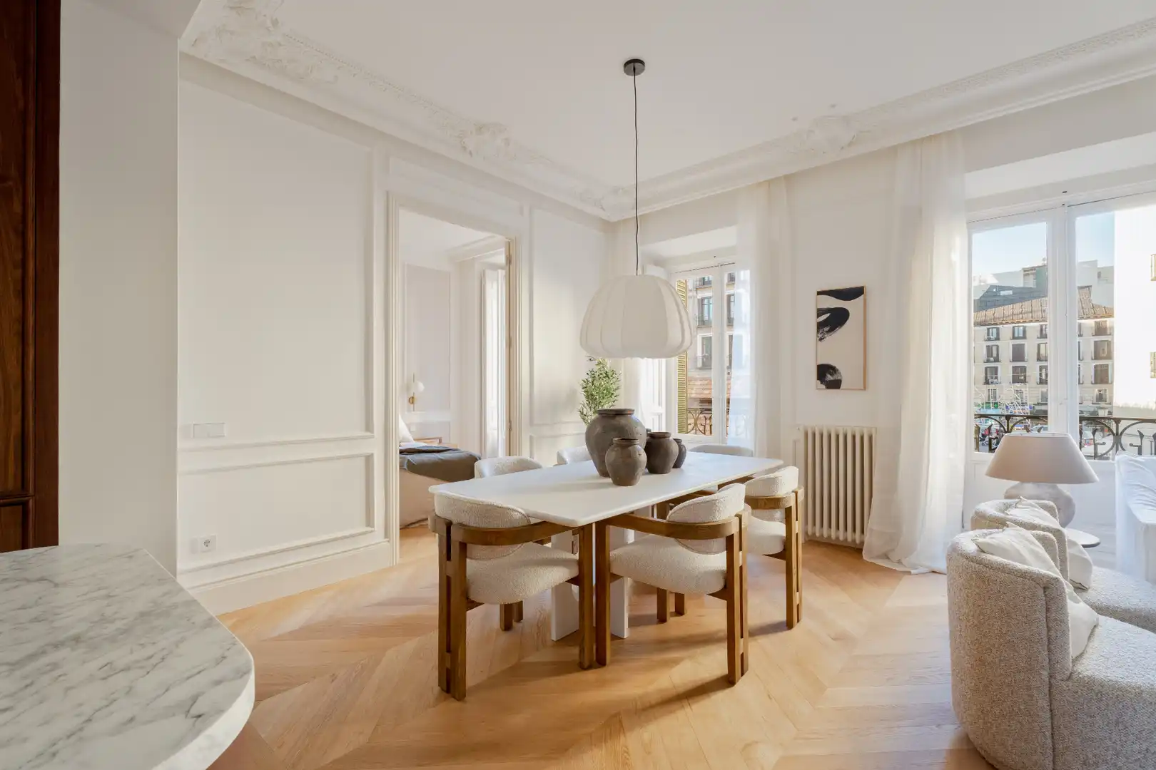 Dining room of Flat for sale in Madrid  with Air Conditioner, Heating and Parquet flooring