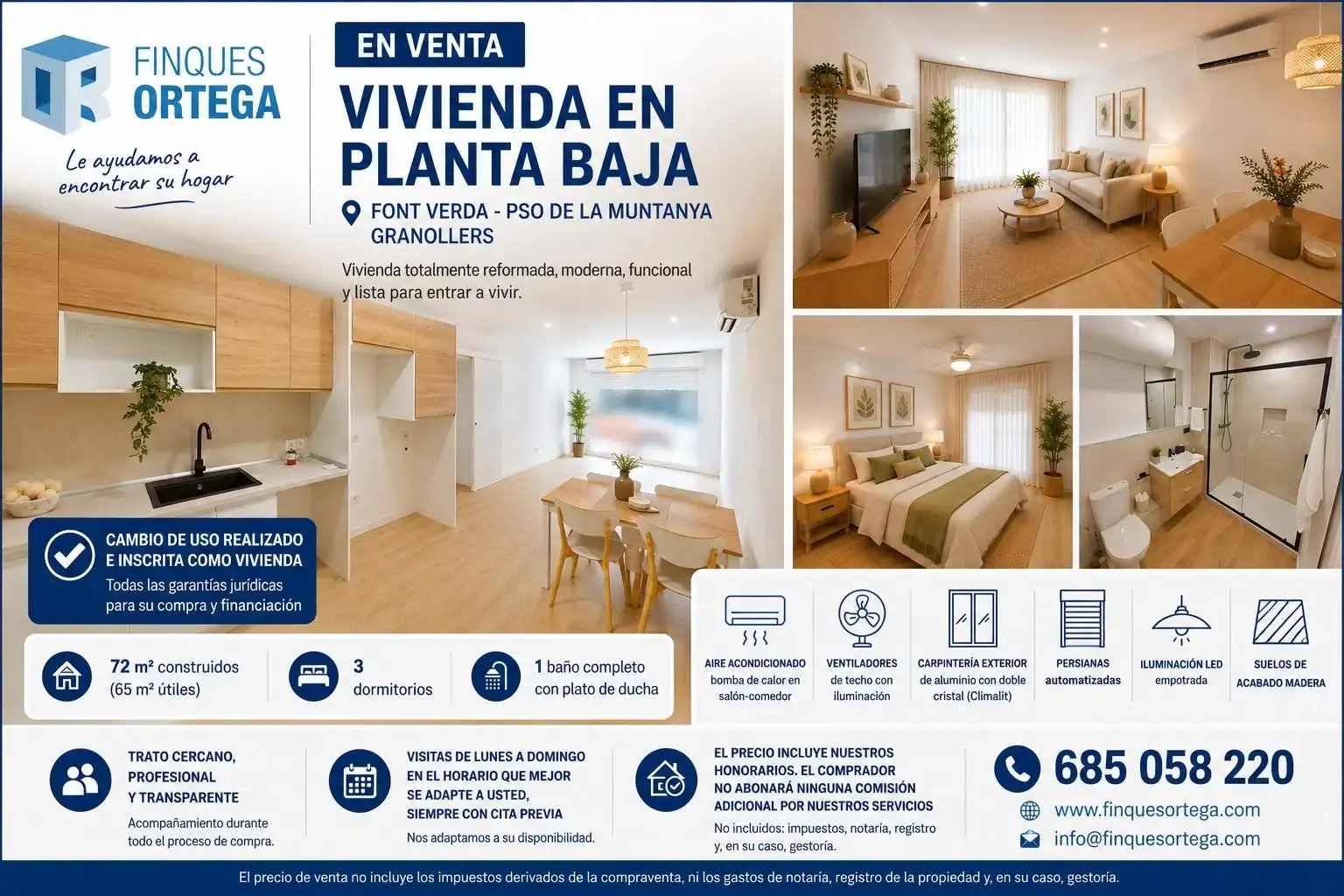 Piso en venta en Granollers con Calefacción