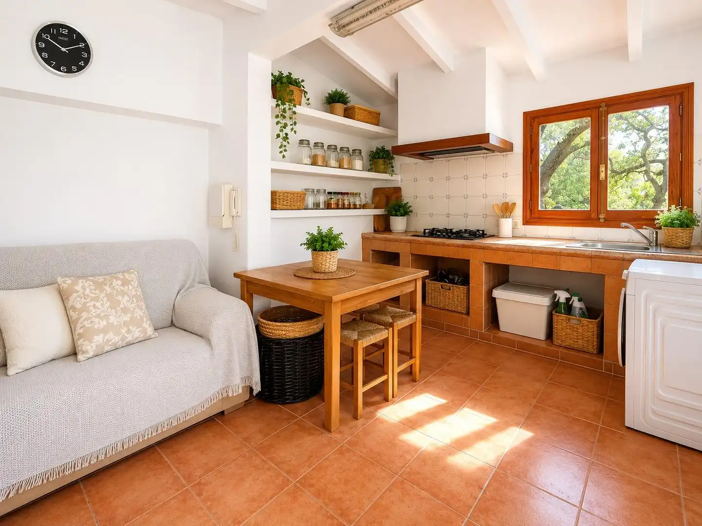 Cocina de Finca rústica en venta en Sencelles con Aire acondicionado, Jardín privado y Terraza
