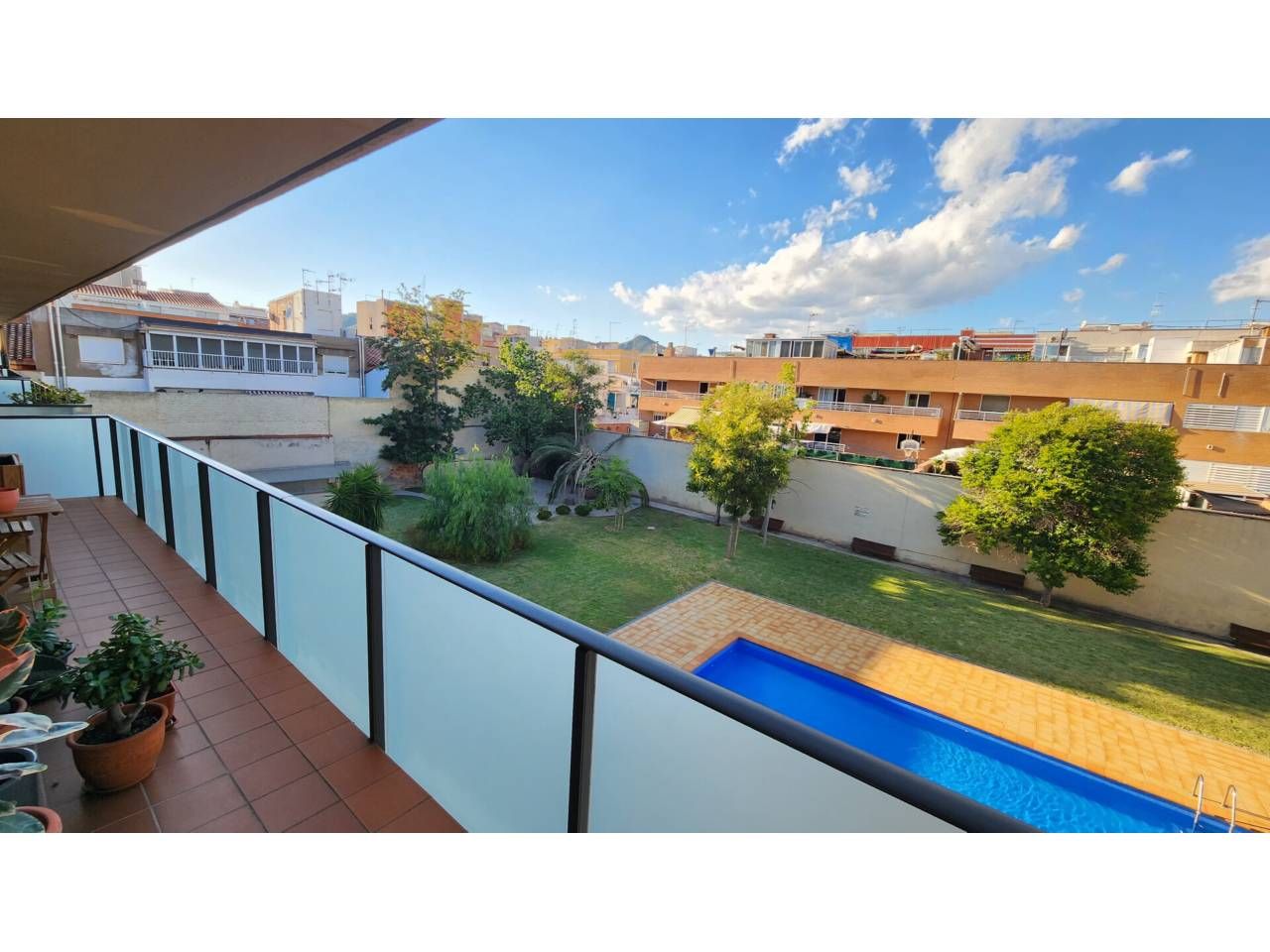 Swimming pool of Attic for sale in Sant Boi de Llobregat  with Air Conditioner, Heating and Terrace