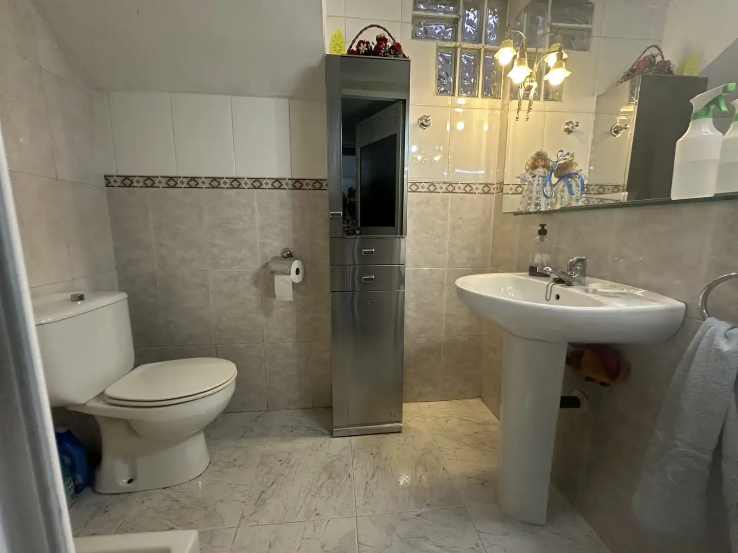 Baño de Casa adosada en venta en Cartagena con Aire acondicionado, Jardín privado y Terraza