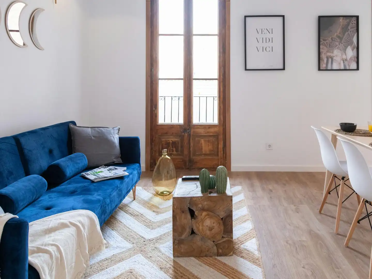 Sala d'estar de Pis de lloguer en Barcelona amb Aire condicionat, Calefacció i Moblat