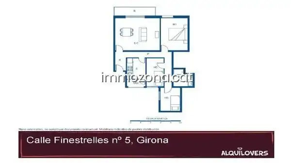 Dormitori de Apartament en venda en Girona