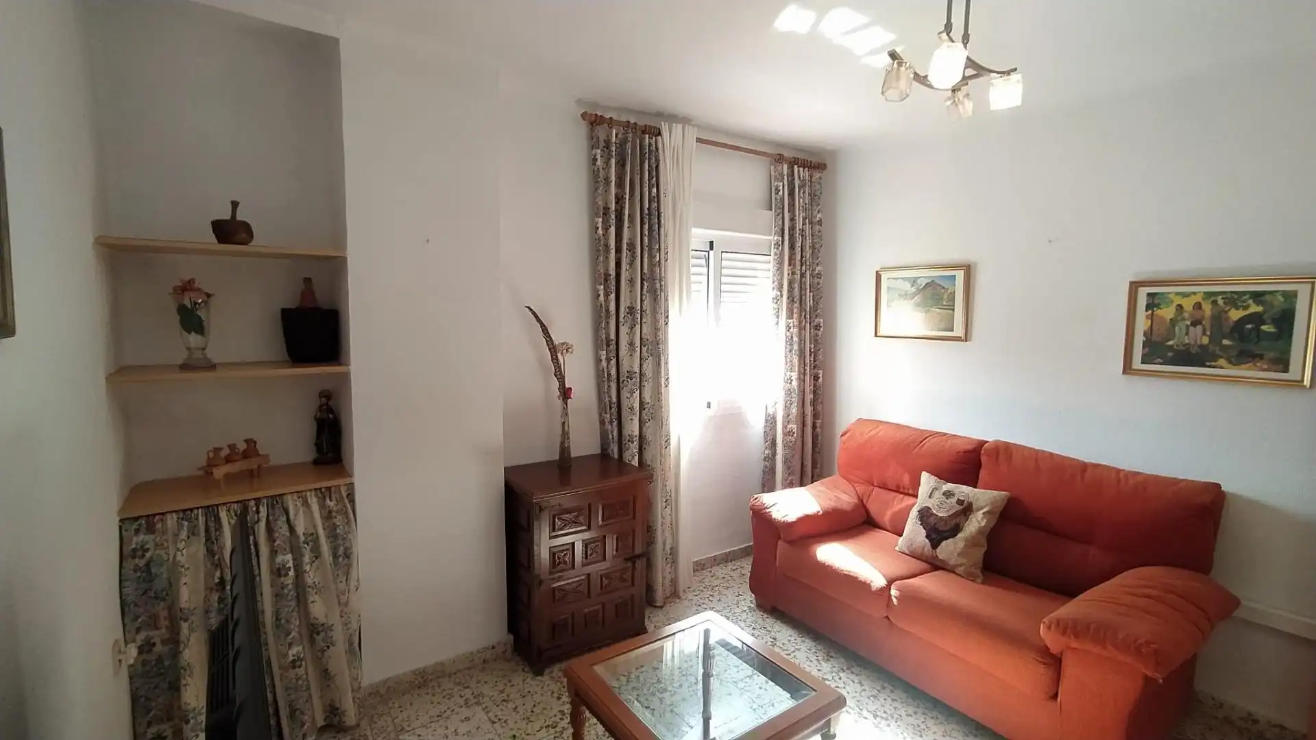 Sala d'estar de Pis en venda en Málaga amb Aire condicionat, Jardí privat i Terrassa