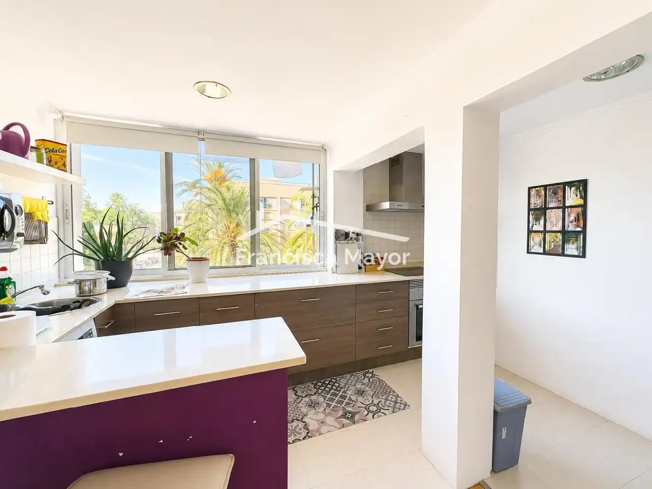 Kitchen of Flat for sale in Valencia  with Air Conditioner and Furnished