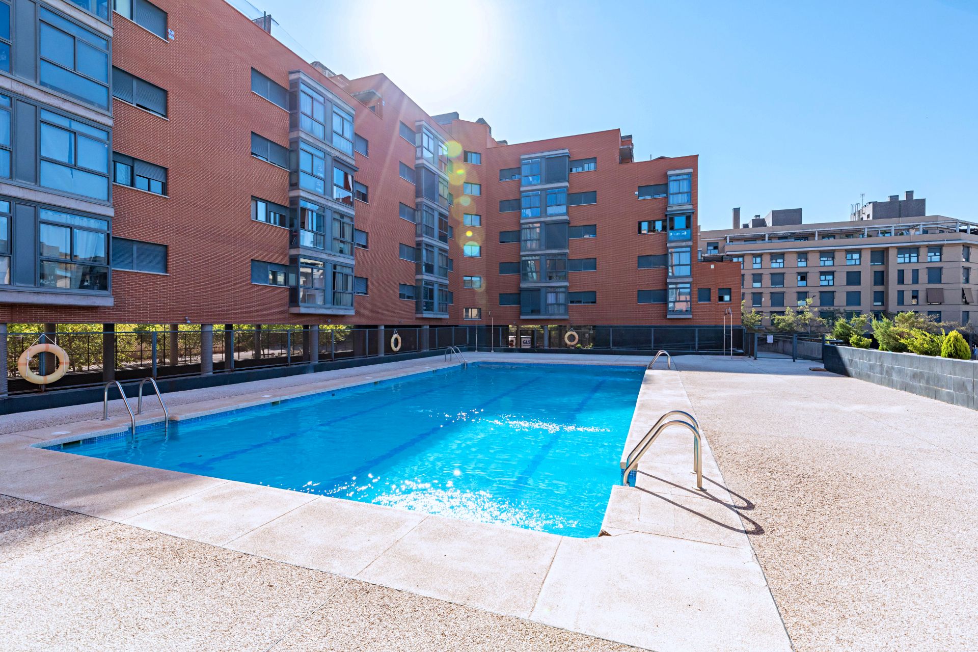 Swimming pool of Flat for sale in  Madrid Capital  with Storage room