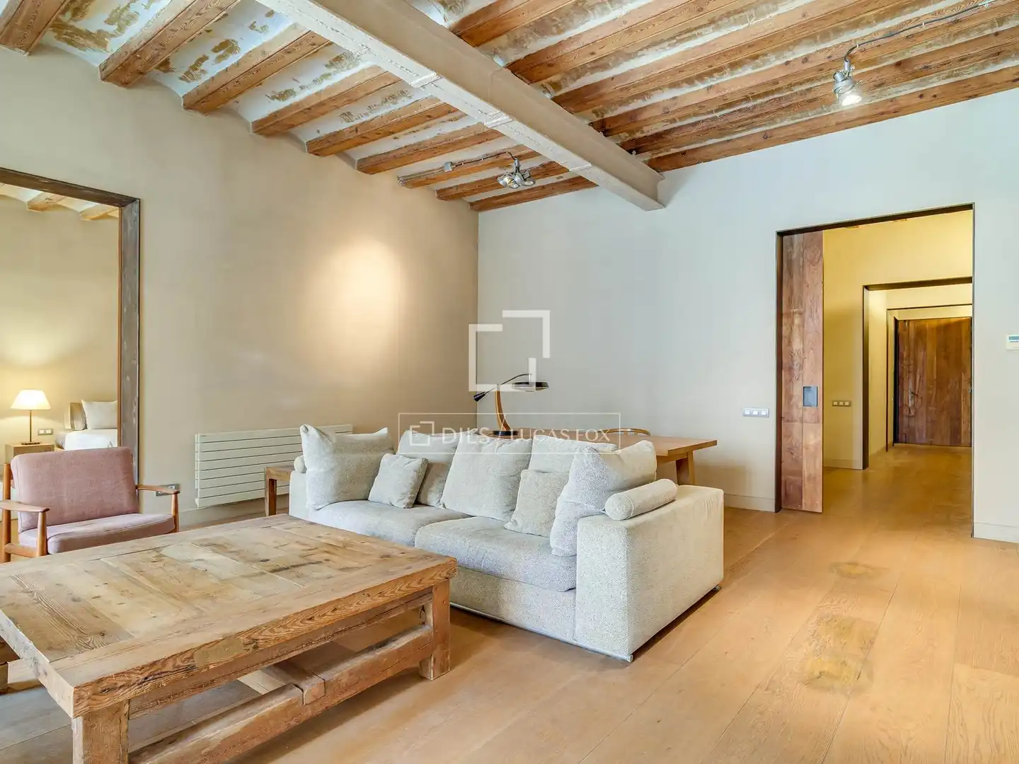 Sala de estar de Piso en venta en Barcelona con Aire acondicionado, Terraza y Amueblado