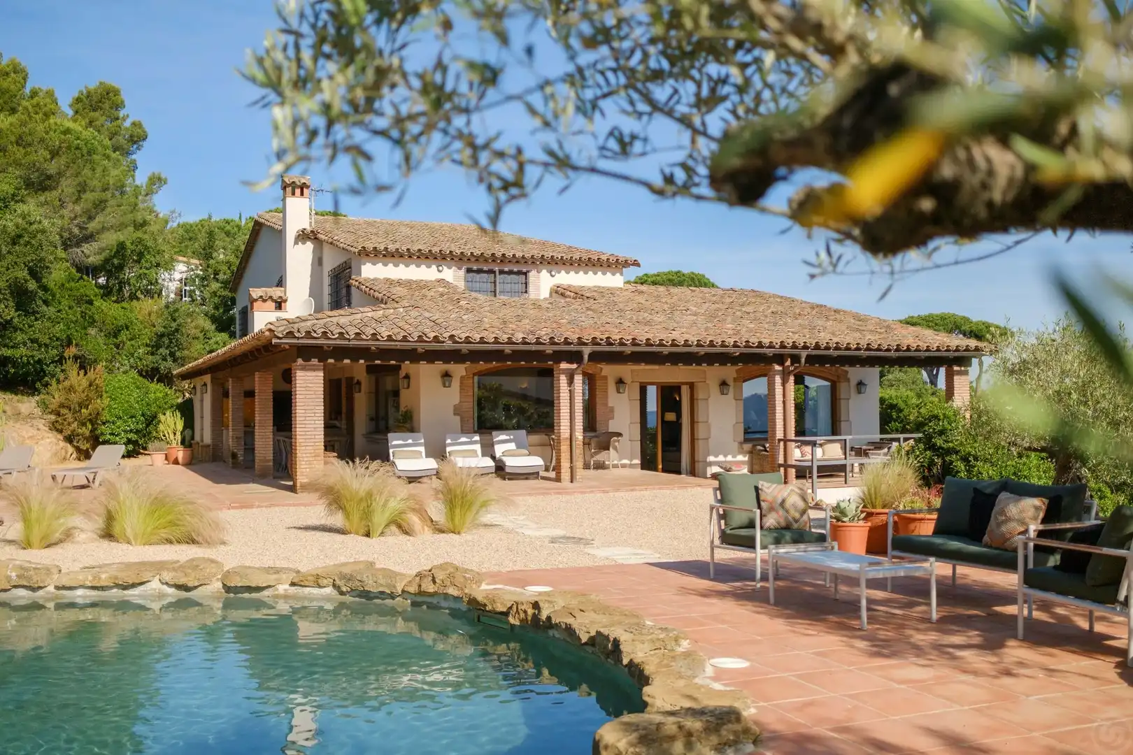 Exterior view of Houses for sale in Santa Cristina d'Aro  with Air Conditioner, Heating and Storage room