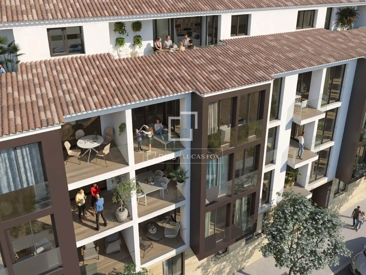 Terrasse von Wohnung zum Verkauf in Rocafort mit Klimaanlage