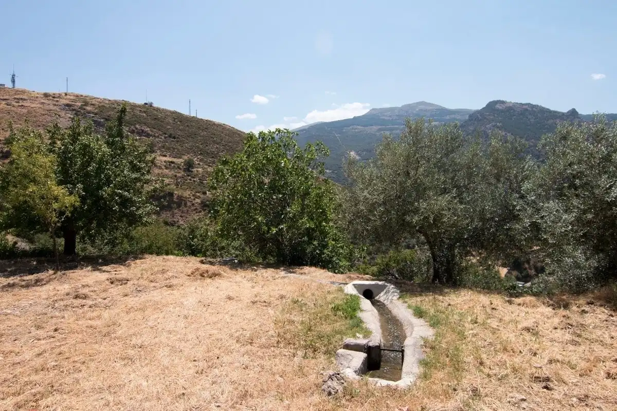 Vista exterior de Finca rústica en venta en Güéjar Sierra con Jardín privado, Terraza y Piscina