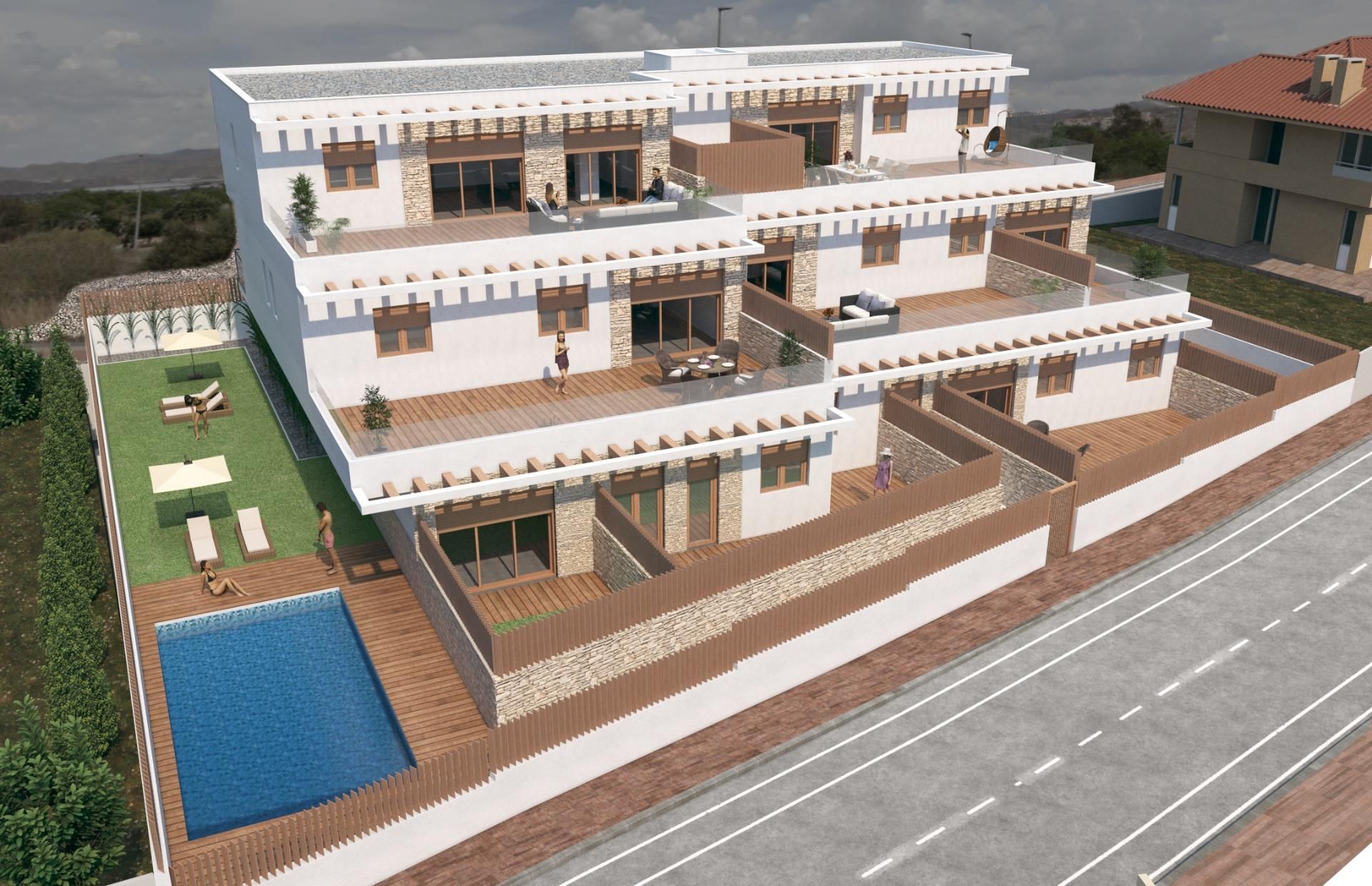 Vista exterior de Apartamento en venta en Águilas con Terraza y Piscina comunitaria