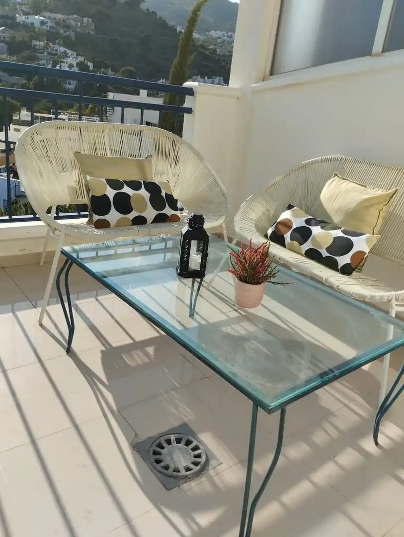Terrasse von Wohnungen zum Verkauf in Benalmádena mit Klimaanlage, Heizung und Terrasse