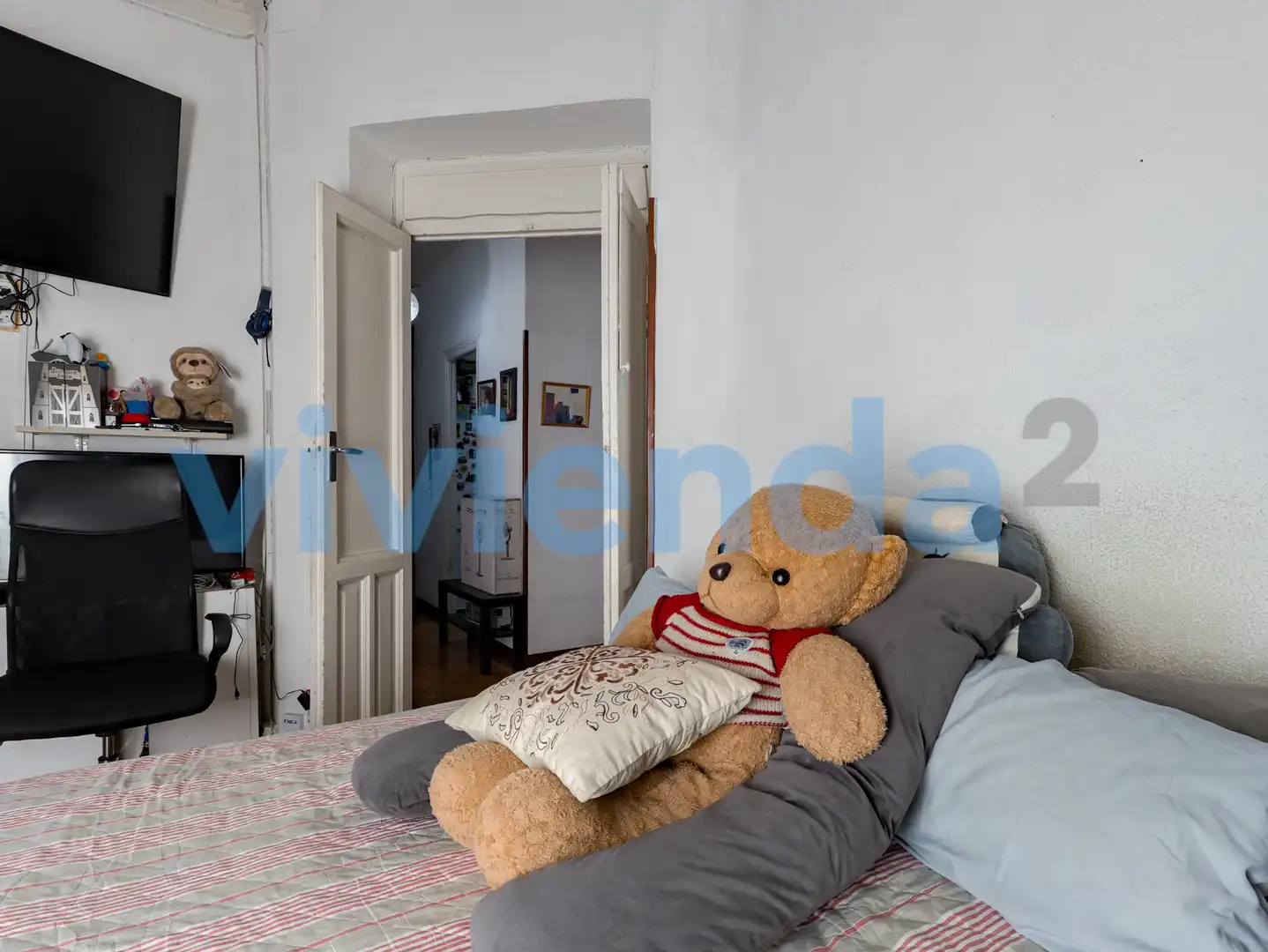 Schlafzimmer von Wohnung zum Verkauf in Madrid mit Heizung und Balkon