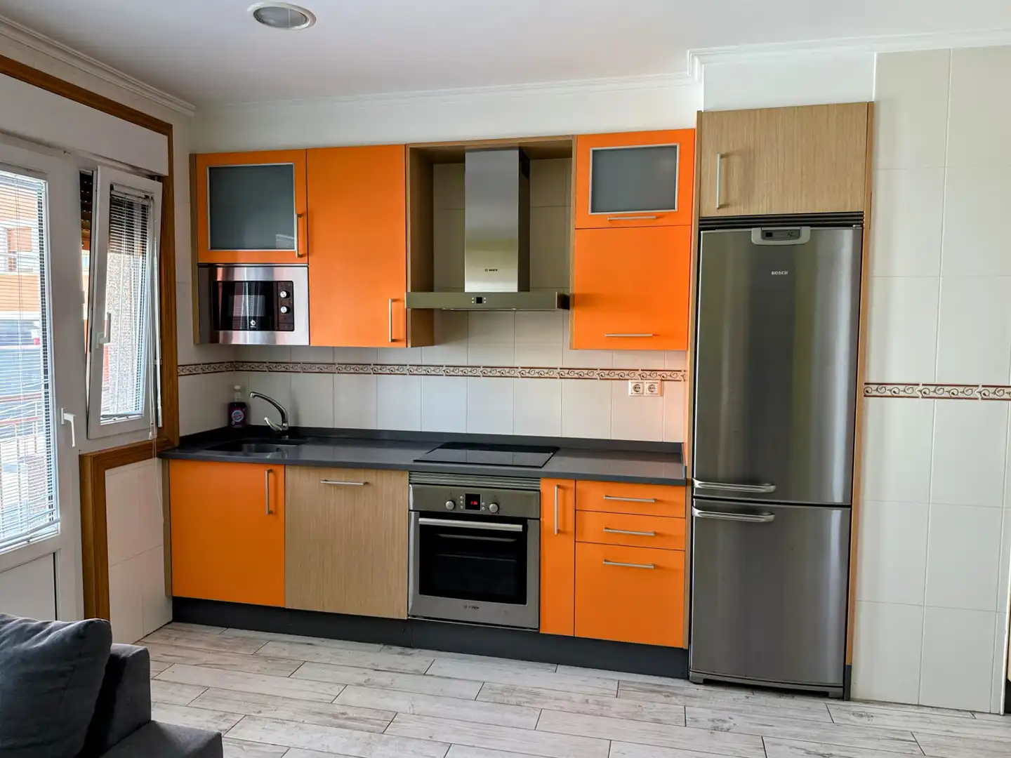 Kitchen of Flat for rent in Santa Comba  with Heating, Parquet flooring and Terrace