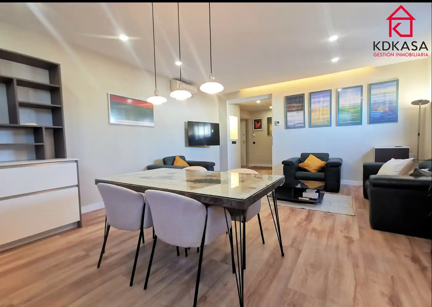 Dining room of Flat for rent in Madrid  with Air Conditioner, Heating and Terrace