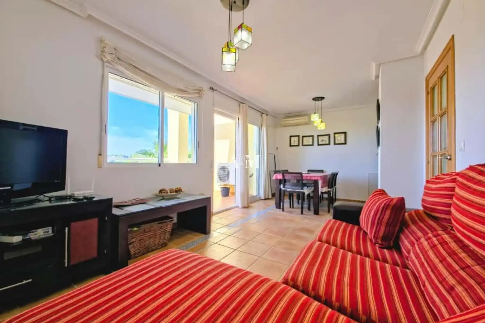 Wohnzimmer von Dachboden zur Miete in Orihuela mit Klimaanlage, Heizung und Terrasse