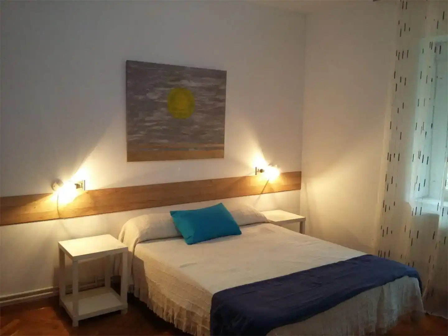 Schlafzimmer von Wohnung zur Miete in Ibias mit Parkett, Abstellraum und Möbliert